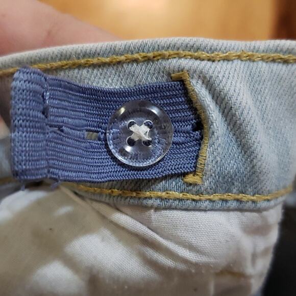 Old Navy Karate Slim Flex Max Jeans Boys 12 Adjustable Waist Ripped Light Wash - Picture 3 of 8